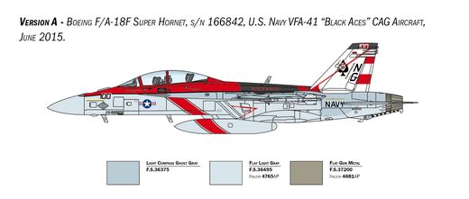 Maquette avion : F/A-18F Super Hornet U.S. Navy Special Colors 1/48 - Italeri 2823