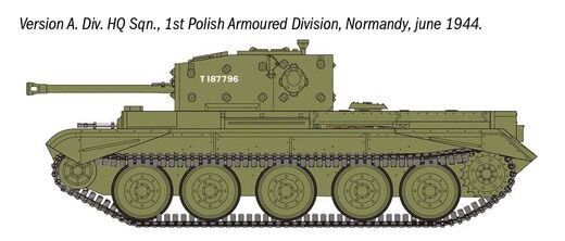 Coffret cadeau véhicule militaire : Starter set Cromwell Mk. IV 1/56 - Italeri 75004
