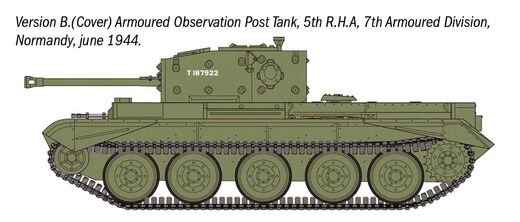 Coffret cadeau véhicule militaire : Starter set Cromwell Mk. IV 1/56 - Italeri 75004