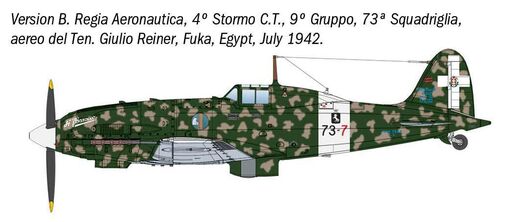 Maquette chasseur militaire : Macchi MC.202 Folgore 1/48 - Italeri 2840 02840