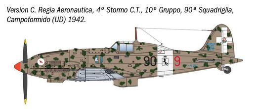 Maquette chasseur militaire : Macchi MC.202 Folgore 1/48 - Italeri 2840 02840