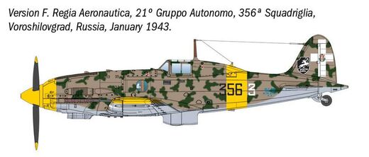 Maquette chasseur militaire : Macchi MC.202 Folgore 1/48 - Italeri 2840 02840
