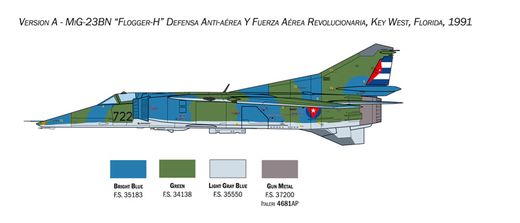 Maquette avion militaire : MiG-23BN/27D Flogger ‐ 1/48 - Italeri 2817 02817