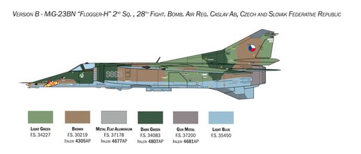 Maquette avion militaire : MiG-23BN/27D Flogger ‐ 1/48 - Italeri 2817 02817