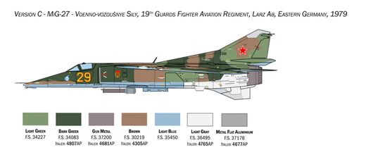 Maquette avion militaire : MiG-23BN/27D Flogger ‐ 1/48 - Italeri 2817 02817