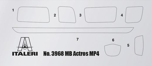 Maquette camion MB Actros MP4 Big Space Grand Prix Edition 1/24 - Italeri 3968 03968