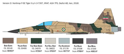 Maquette avion moderne : F-5 Tiger II 1/48 - Italeri 2827