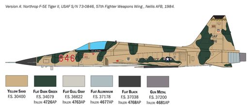 Maquette avion moderne : F-5 Tiger II 1/48 - Italeri 2827