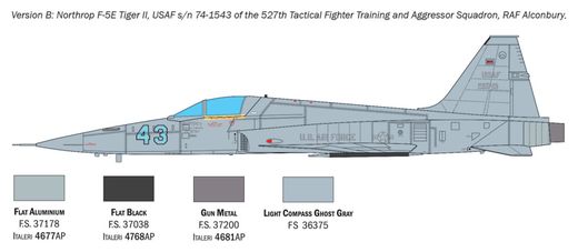 Maquette avion moderne : F-5 Tiger II 1/48 - Italeri 2827