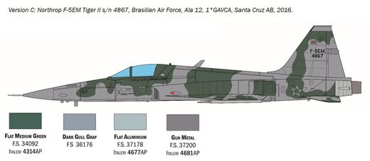 Maquette avion moderne : F-5 Tiger II 1/48 - Italeri 2827