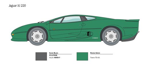 Maquette voiture : Jaguar XJ 220 - 1/24 - Italeri 03631 3631