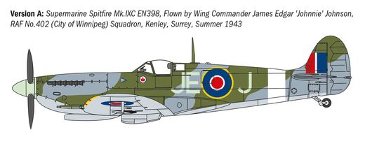 Maquette avion : AS sur Spitfire Mk.V / Mk.IX 1/72 - Italeri 1482 01482