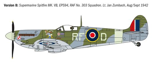 Maquette avion : AS sur Spitfire Mk.V / Mk.IX 1/72 - Italeri 1482 01482