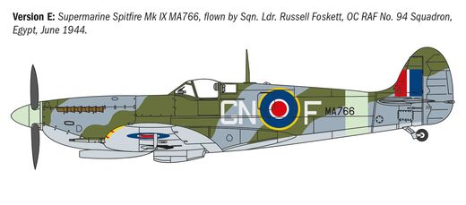 Maquette avion : AS sur Spitfire Mk.V / Mk.IX 1/72 - Italeri 1482 01482