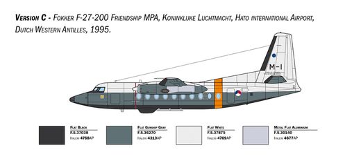 Maquette avion : Fokker F-27 Maritime Patrol 1/72 - Italeri 1455