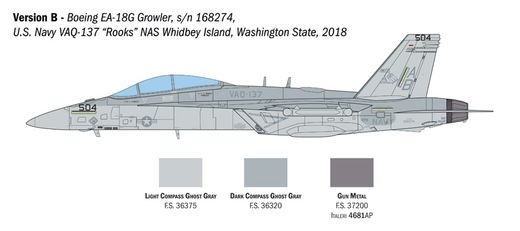 Maquette avion de chasse : EA-18G Growler 1/48 - Italeri 2824