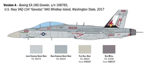 Maquette avion de chasse : EA-18G Growler 1/48 - Italeri 2824