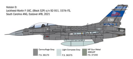 Maquette avion : F-16C Fighting Falcon 1/48 - Italeri 2825