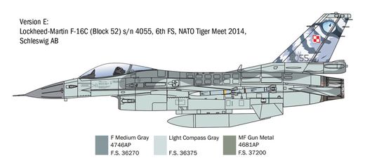 Maquette avion : F-16C Fighting Falcon 1/48 - Italeri 2825