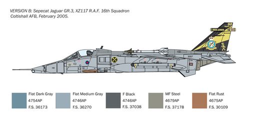 Maquette avion américain : Jaguar GR.1/GR.3 RAF - 1:72 - Italeri 1459 01459