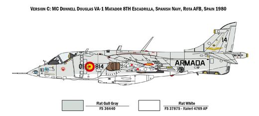 Maquette avion militaire américain : AV-8A Harrier - 1/72 - Italeri 01410 1410