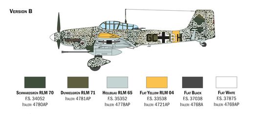 Maquette avion militaire : Ju 87 G-1 Stuka Kanonenvogel 1/48 - Italeri 2830