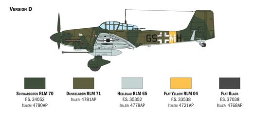 Maquette avion militaire : Ju 87 G-1 Stuka Kanonenvogel 1/48 - Italeri 2830