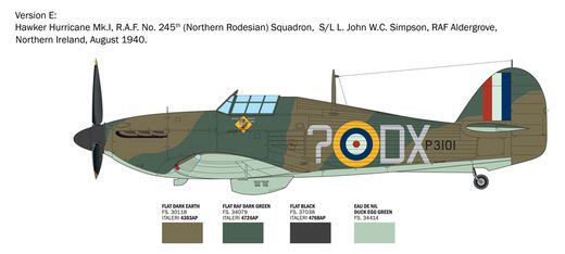 Maquette avion : Hurricane Mk.l aces 1/48 - Italeri 02838 2838