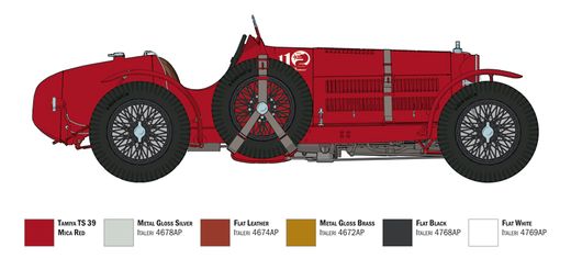 Maquette voiture de collection : Alfa Romeo 8C 2300 Roadster - 1:12 - Italeri 04708 4708