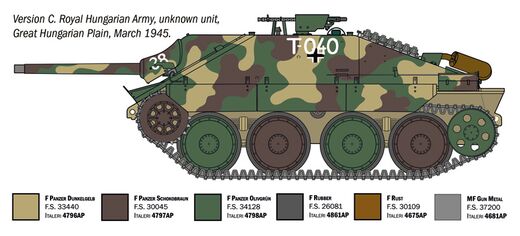 Maquette de char allemand : Jagdpanzer 38(t) Hetzer 1/35 - Italeri 96531