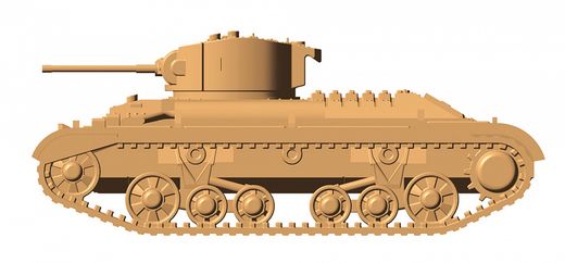 Maquette militaire : Tank Britannique Valentine II - 1/100 - Zvezda 6280 06280