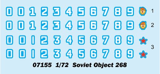 Maquette véhicule militaire : Soviet object 268 1/72 - Trumpeter 7155