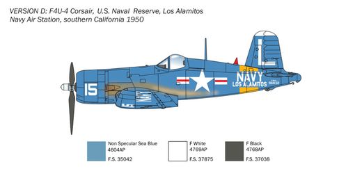 Maquette avion américain : Vought F4U-4B Corsair - 1:72 - Italeri 01453 1453