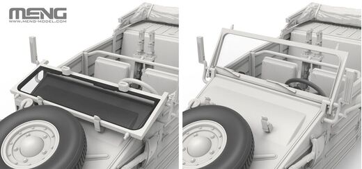 Maquette véhicule allemand : Pkw.K1 Type 82 Kubelwagen Nord africa 1/35 - Meng VS-015