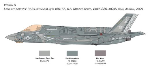 Maquette avion militaire : F-35 B Lightning II 1/48 - Italeri 2810