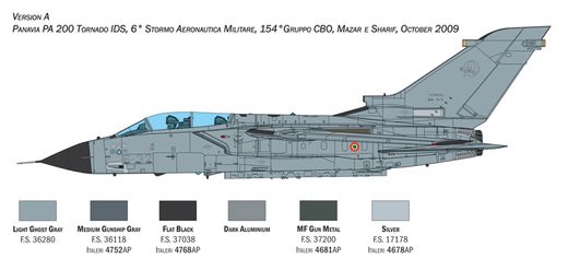 Maquette avion militaire : Tornado IDS 40e anniversaire 1/32 - Italeri 2520