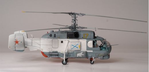 Maquette d'hélicoptère militaire : Kamov KA 27ANTi S/ Mari 1/72 - Zvezda 7214