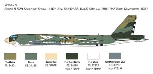 Maquette avion militaire : B-52H Stratofortress - 1:72 - Italeri 1442 01442