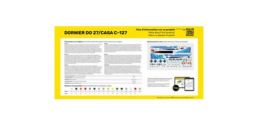 Maquette avion civil : DO27/CASA C-127 1/72 - Heller 30304