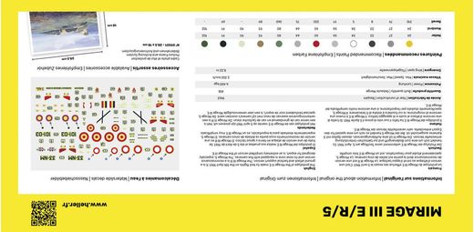 Maquette avion : Starter Kit Mirage III E - 1:72 - Heller 56323