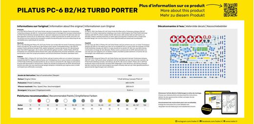 Maquette avion : Pilatus PC-6 B2/H2 Turbo Porter - Heller 30410