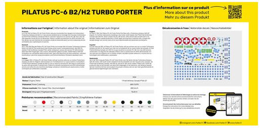 Maquette avion : Starter Kit Pilatus PC-6 B2/H2 Turbo Porter - Heller 35410