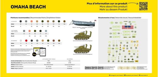 Maquette diorama militaire : Bataille d'Omaha Beach 1/72 - Heller 50332