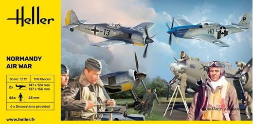Maquette diorama militaire : Bataille aérienne de Normandie 1/72 - Heller 50329