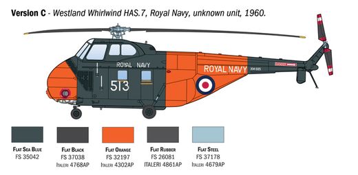 Maquette militaire : Hélicoptère HAS22 / HO4S-3 / H-19 - Italeri 1476  01476