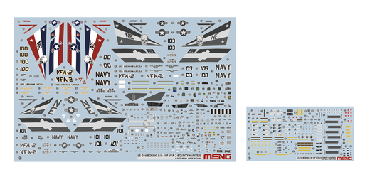 Maquette militaire : Boeing F/A-18F Super Hornet Bounty Hunters 1/48 - Meng LS-016