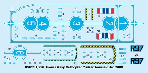 Maquette navire français : FS Jeanne d'Arc 1/350 - Trumpeter 05635  5635