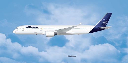 Maquette avion civil : Airbus A350-900 Lufthansa New Li - 1:144 - Revell 3881 03881