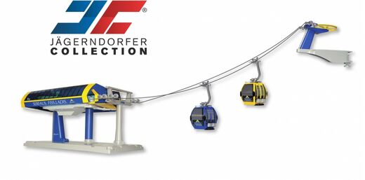 Téléphrique -JC- miniature électrique Deppelmayer - " Serfaus"- 1 gare Jaune et bleu - JC84395-0000