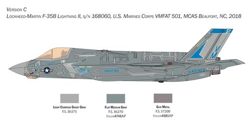 Maquette avion militaire : F-35 B Lightning II 1/48 - Italeri 2810